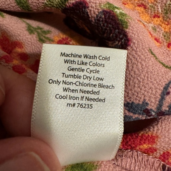 Coral Bay button down long fancy sleeves BUTTERFLY design size XL - Picture 9 of 9